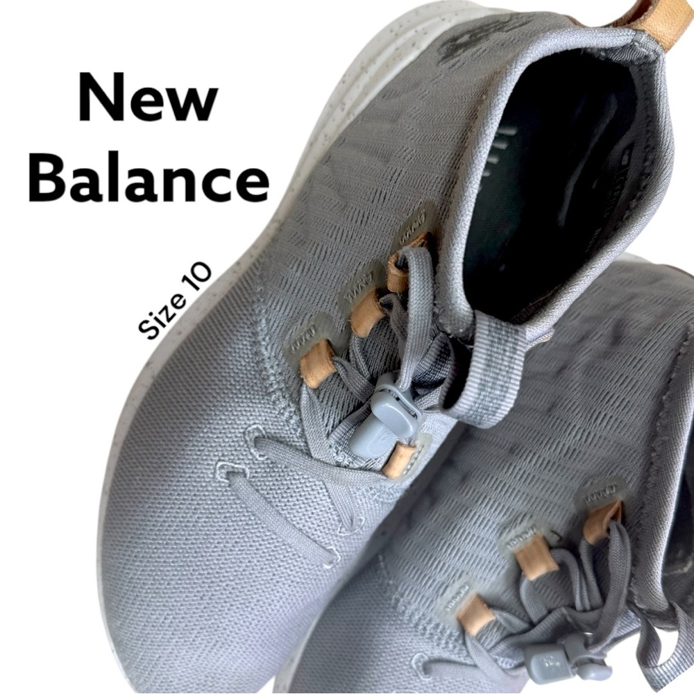 New Balance Gray Sneakers with Tan Accents